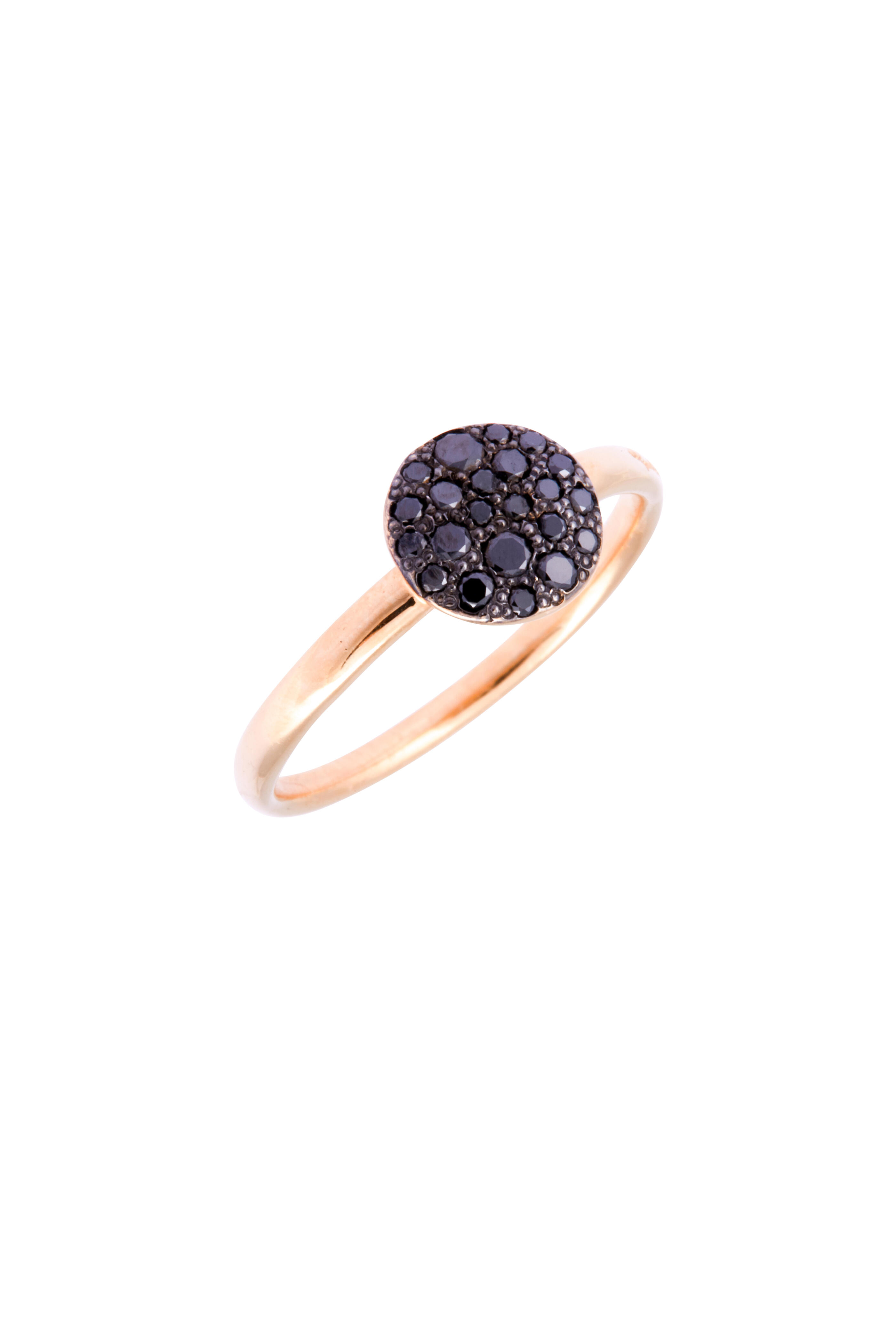 Pomellato 18kt Rose Gold Sabbia Black Diamond Ring