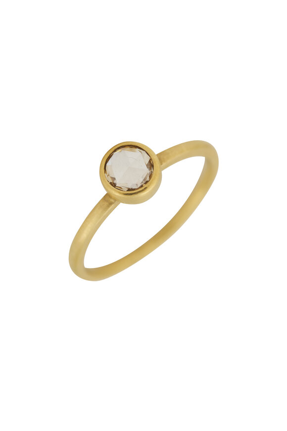 Caroline Ellen Rose Cut White Diamond Ring