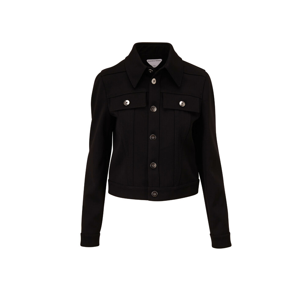ジャケット BOTTEGA VENETA FW24 Black wool jacket (805488V4VF0 1016) Bottega Veneta - Wool cloth jacket black - The Corner