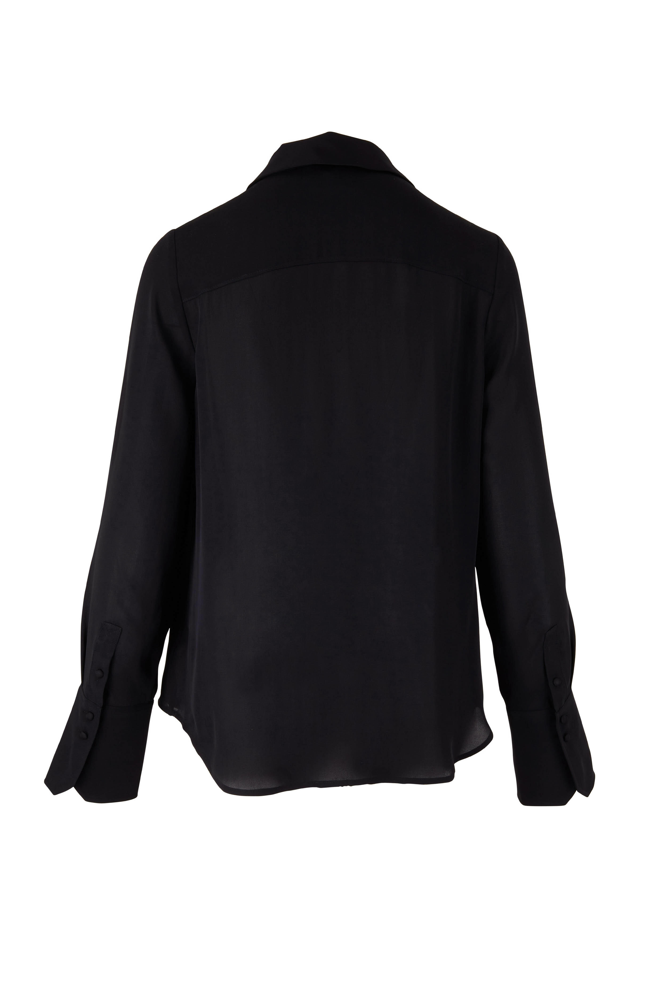 Paige - Toscani Black Silk Blouse