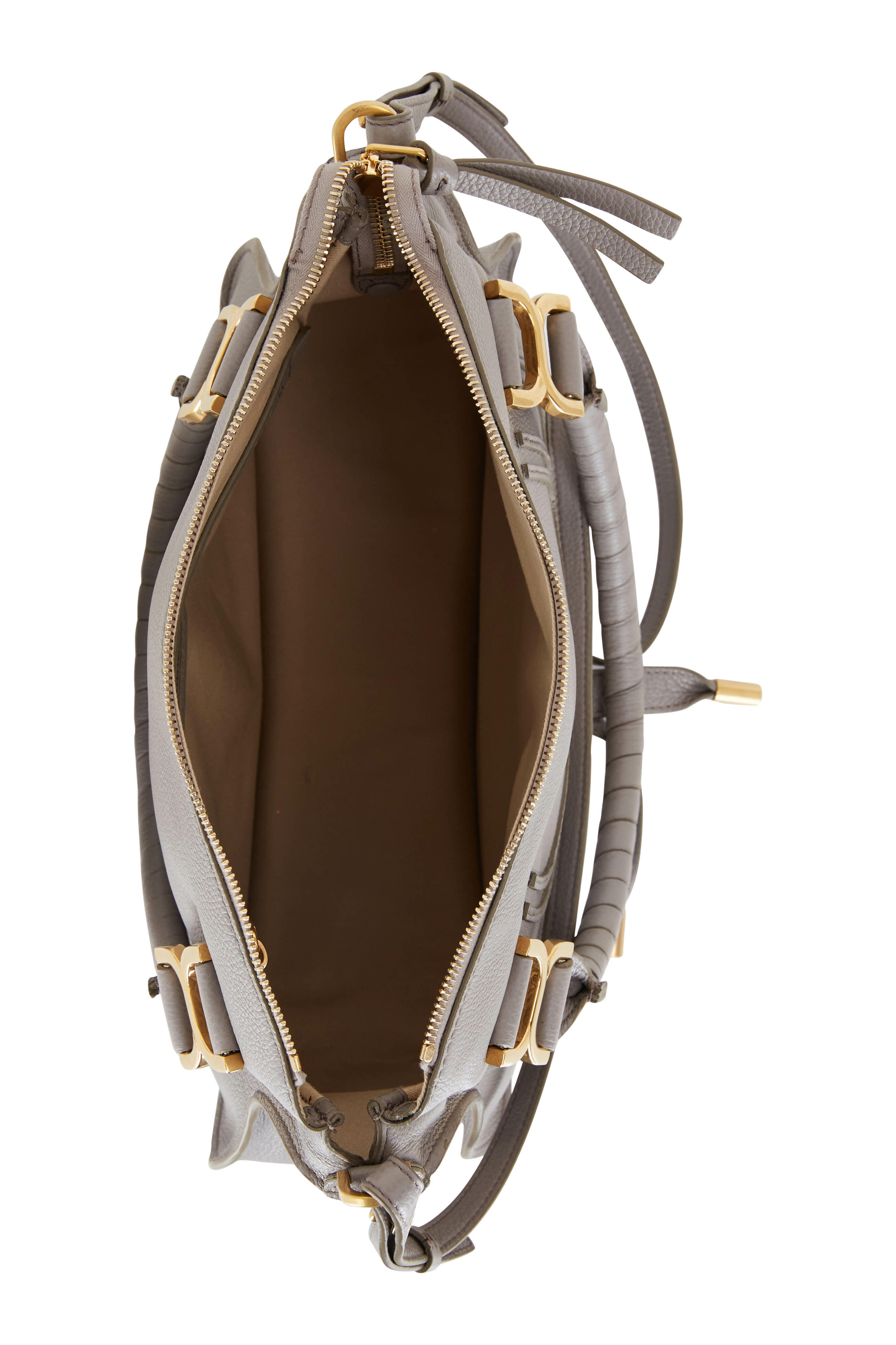 Chloé - Marcie Cashmere Gray Medium Double Carry Bag