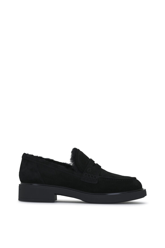 Gianvito Rossi - Harris Black Suede Loafer, 20mm