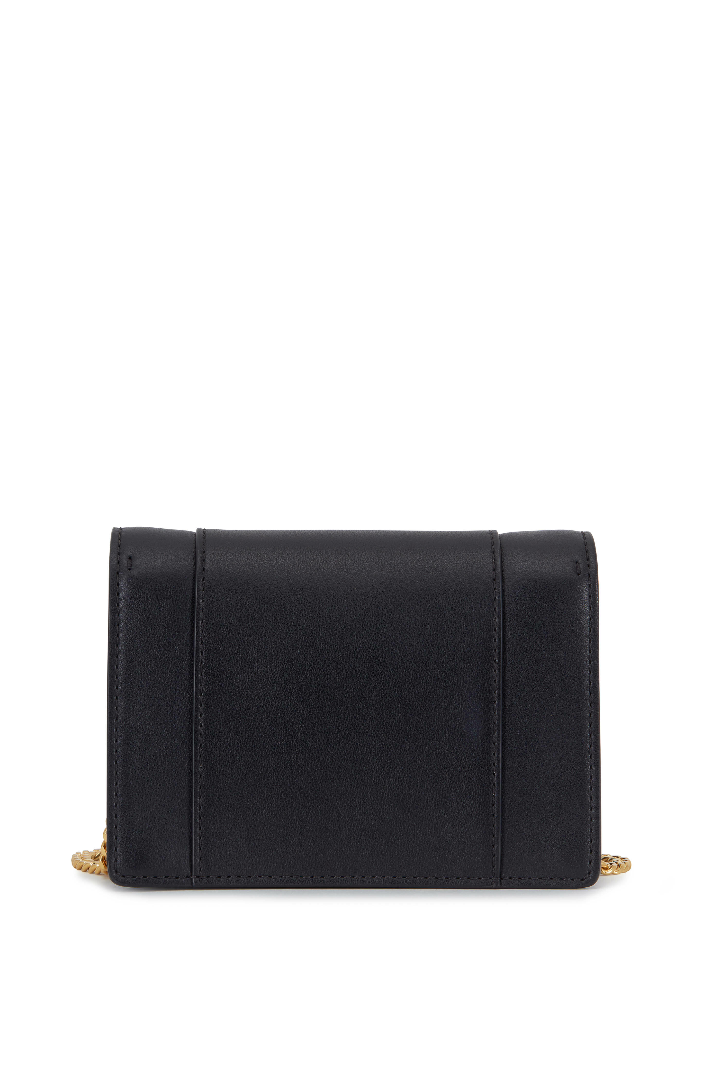 Valentino Garavani - VLOGO Black Leather Mini Crossbody Bag
