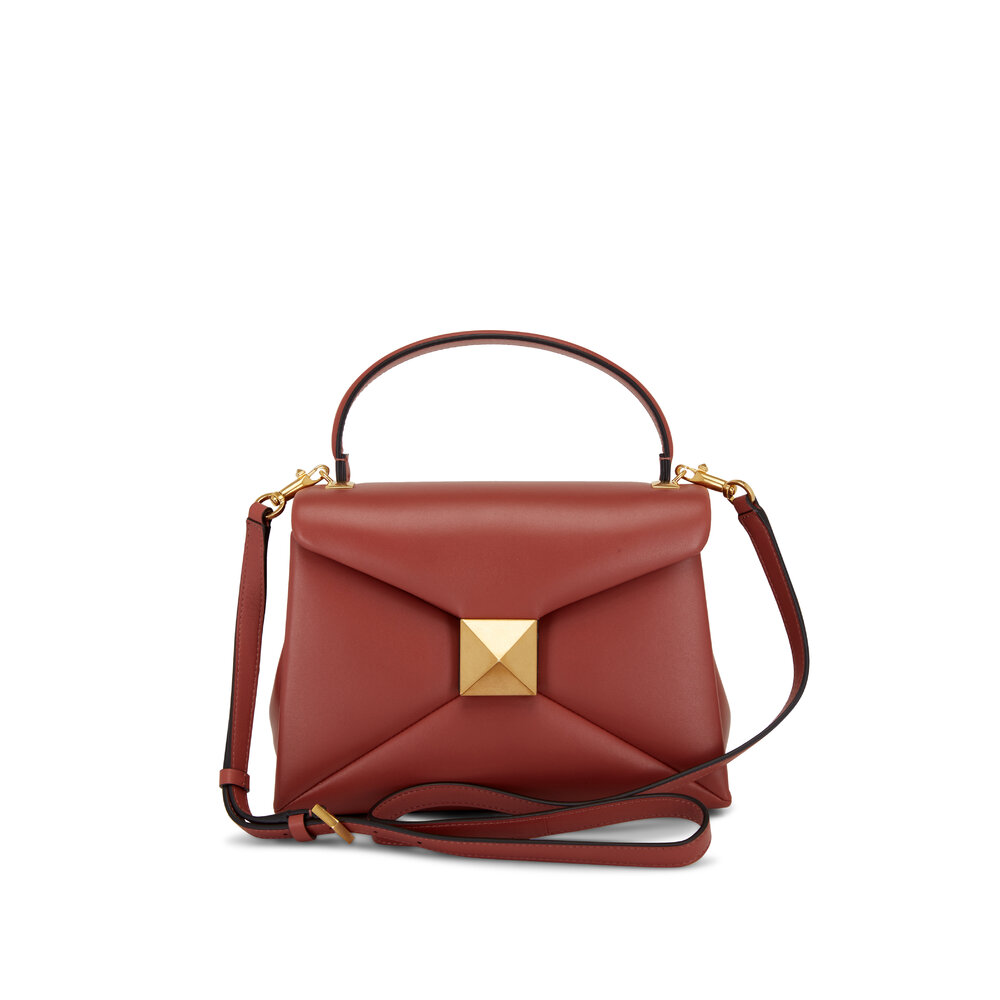 Valentino Garavani - Gingerbread Leather Single Stud Small Bag