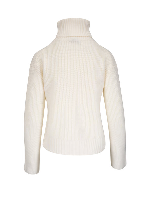 Veronica Beard - Matilda Ecru Merino Wool & Cashmere Sweater