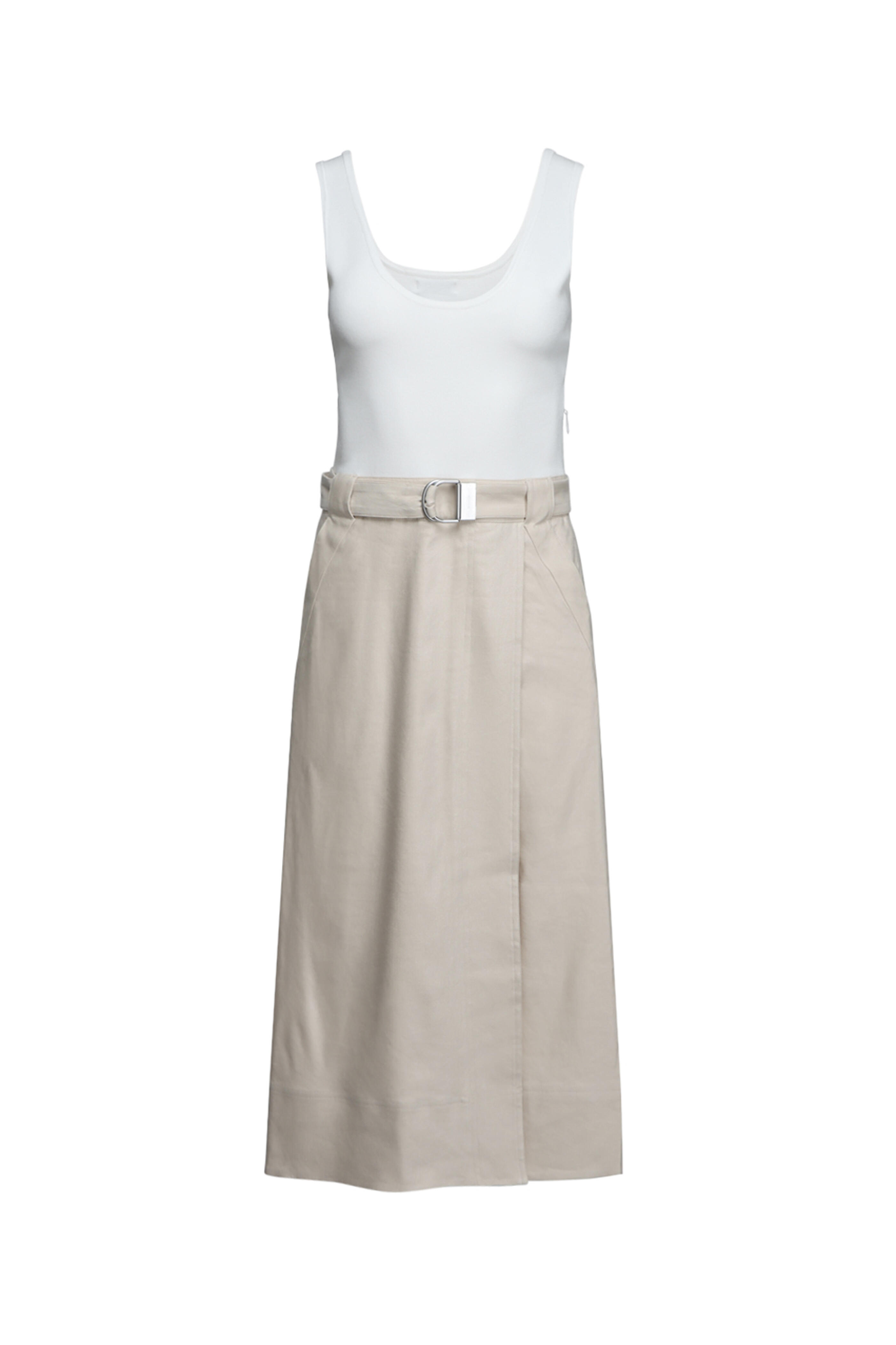 Simkhai - Camden White & Khaki Midi Dress