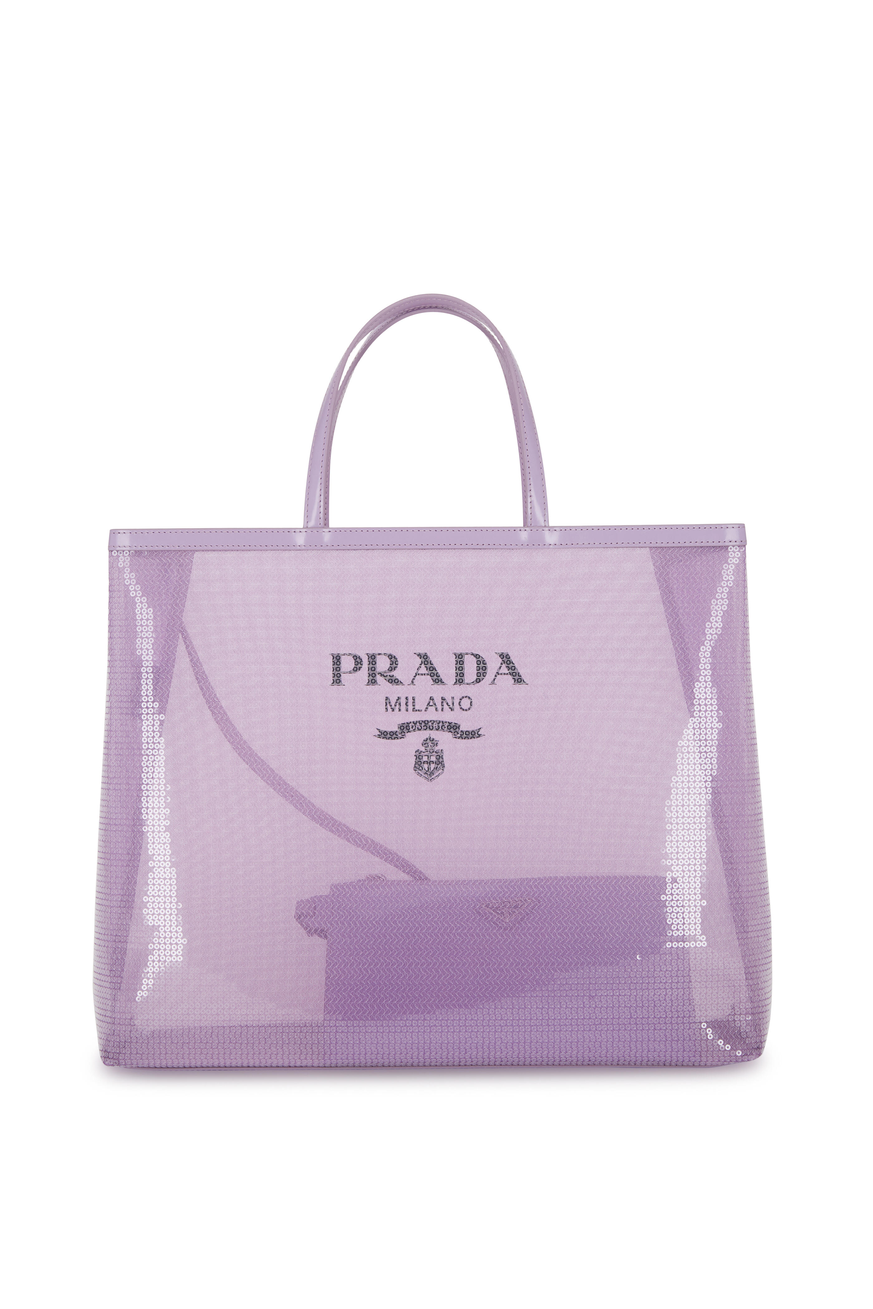 Prada - Lilic Paillette Mesh Tote | Mitchell Stores