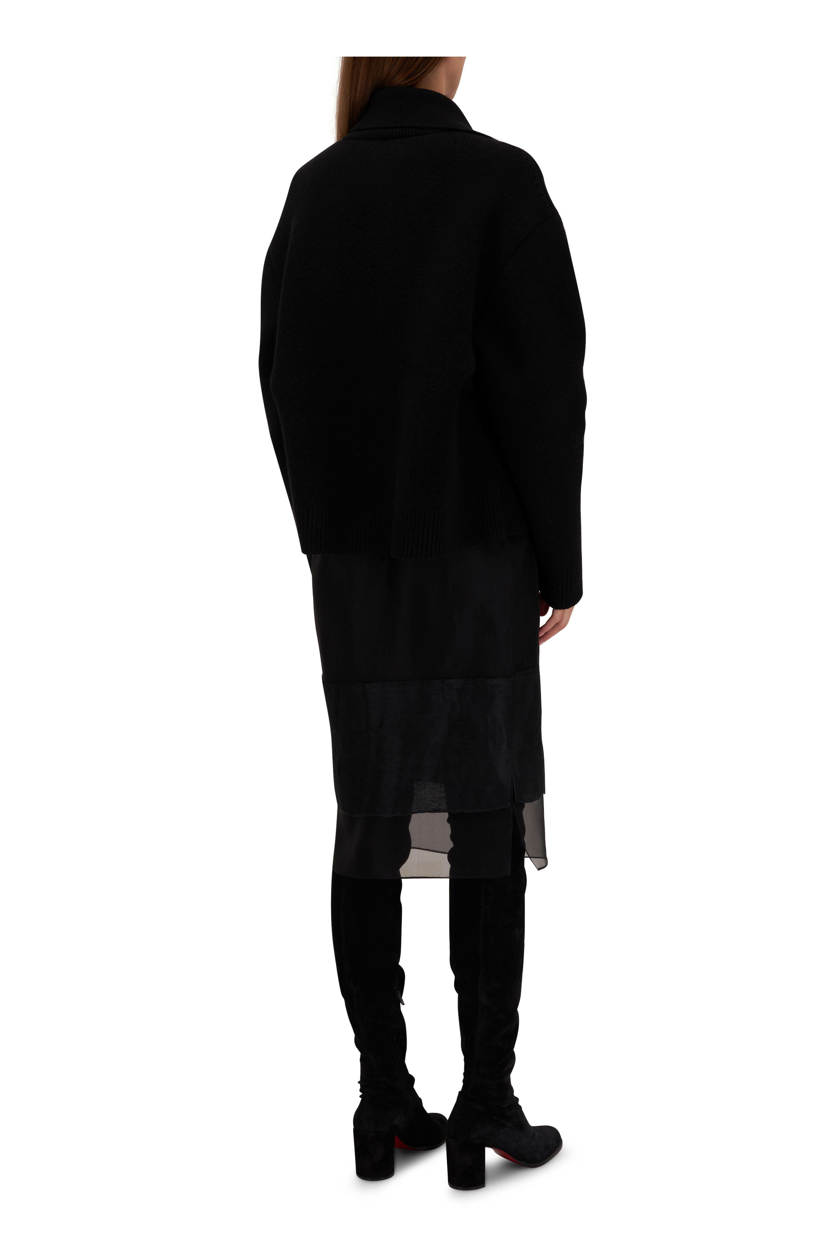 Khaite - Amrita Black Cashmere Cardigan | Mitchell Stores