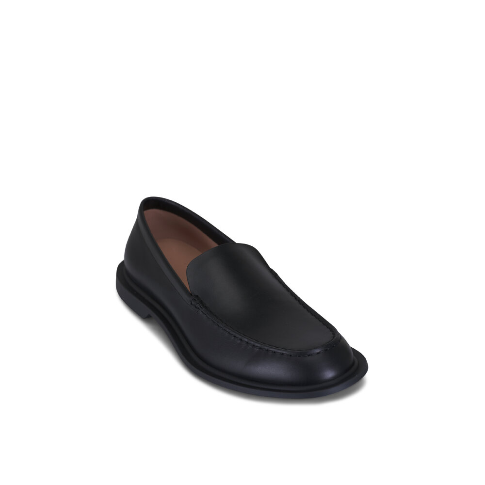 The Row - Nic Black Leather Loafer | Mitchell Stores