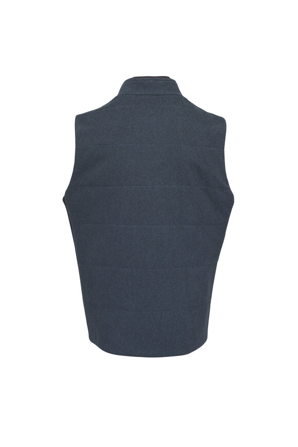Maurizio Baldassari Blue Cashmere Vest - view 2