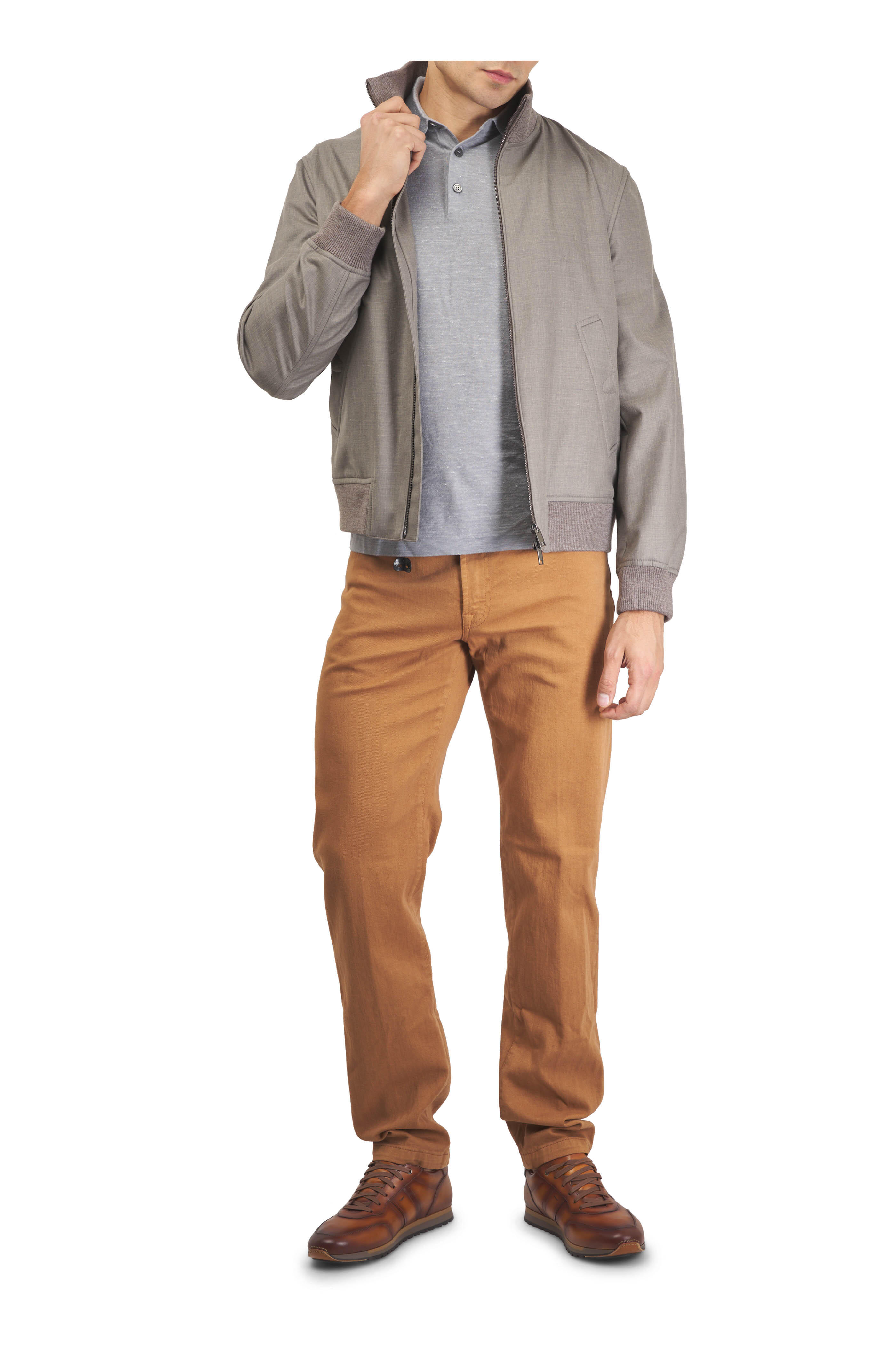 Brioni - Zinc Cashmere, Silk & Linen Polo Shirt