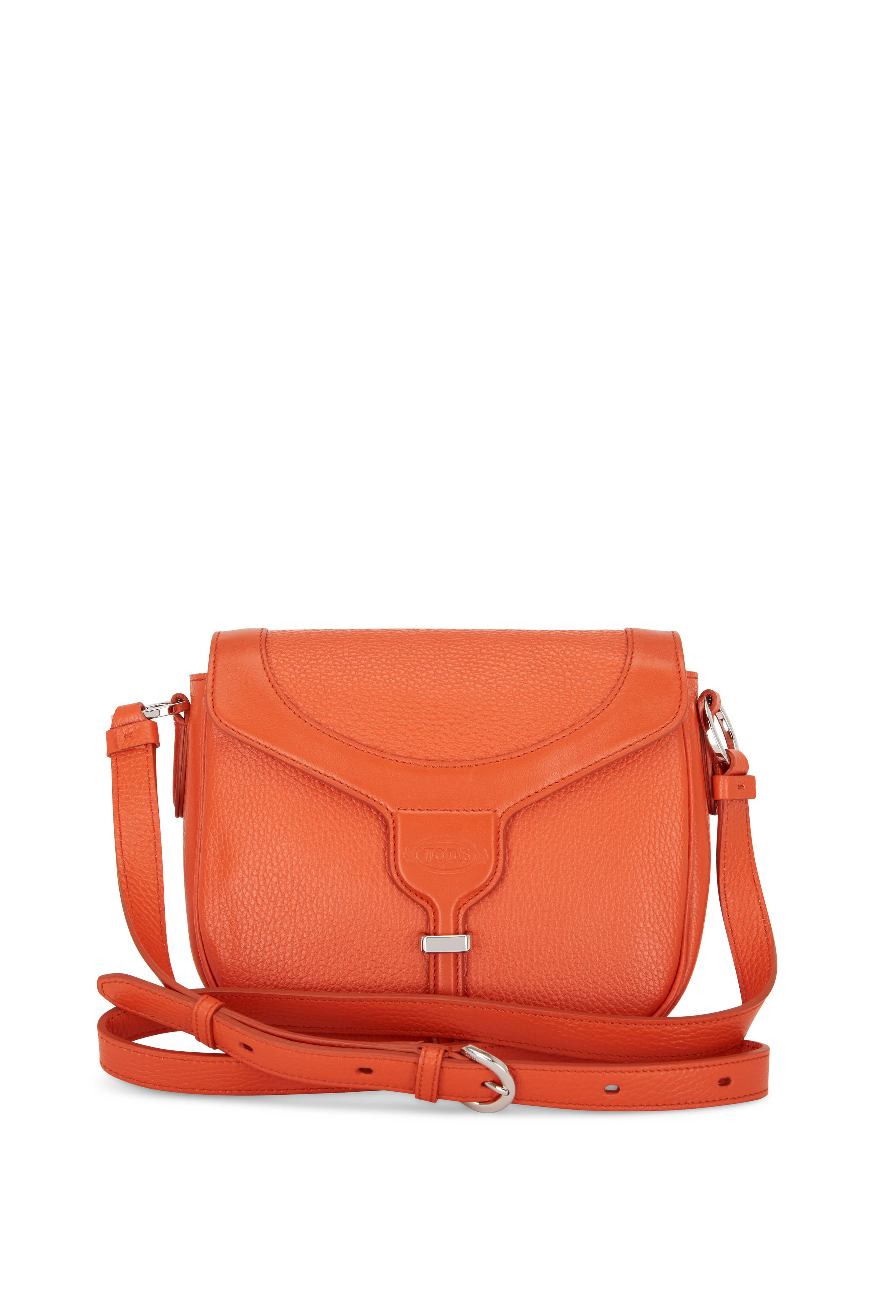 ショルダーバッグ・ポシェット Tod's Structured Pebbled Leather Shoulder Bag Tod's - Joy Brick Pebbled Leather Crossbody Bag | Mitchell