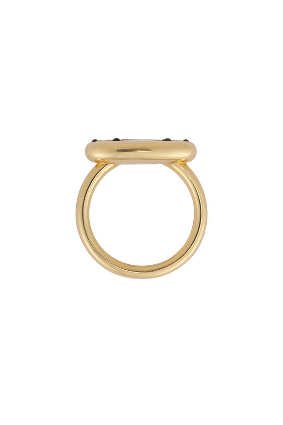 Sutra 18k Yellow Gold Diamond Ring - view 2