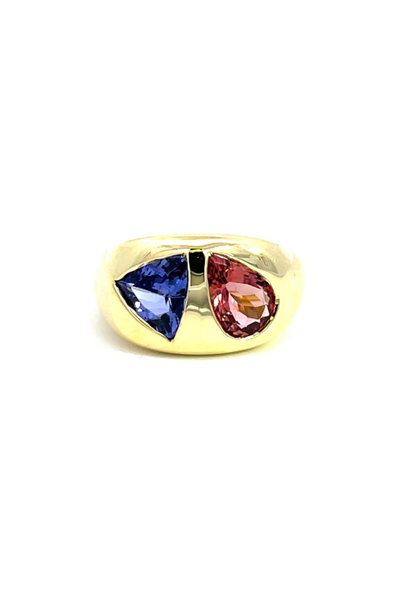 Lauren K 18k Yellow Gold Tanzanite Olena Ring