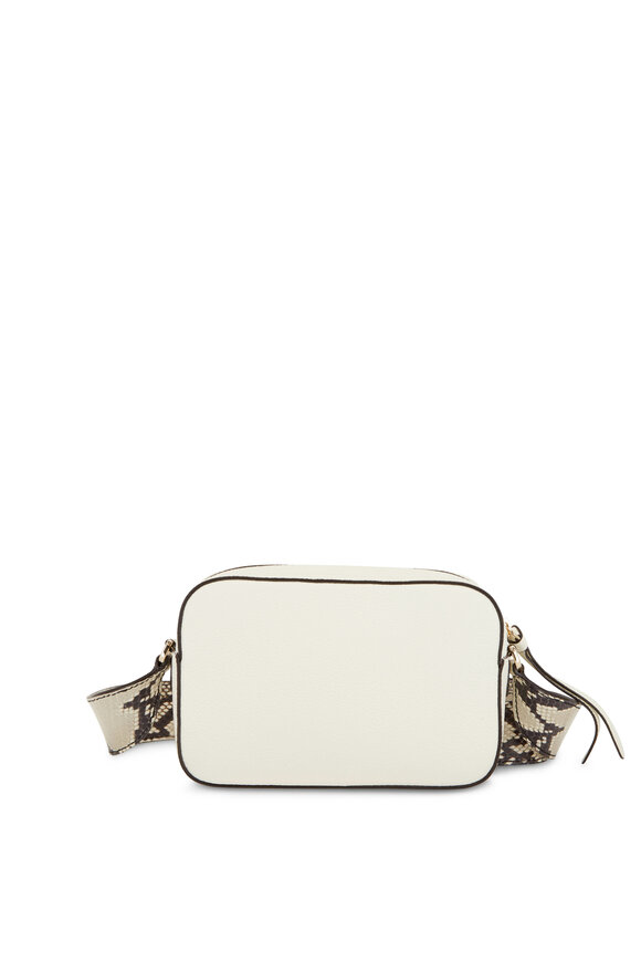 【未使用級】JIMMY CHOO PEGASI シルバー CAMERA BAG Jimmy Choo - Pegasi Latte Leather Camera Bag | Mitchell Stores