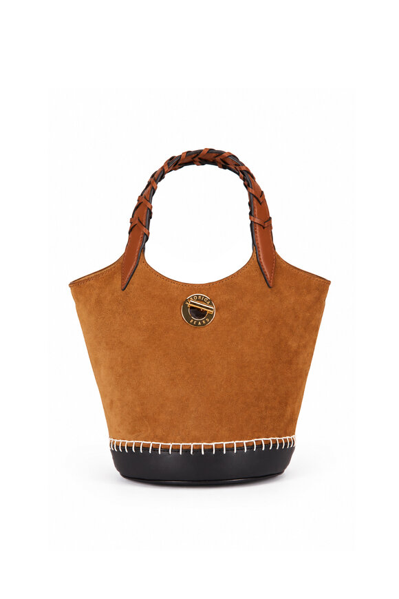 Veronica Beard Color Block Acorn Suede & Leather Bucket Bag - view 1