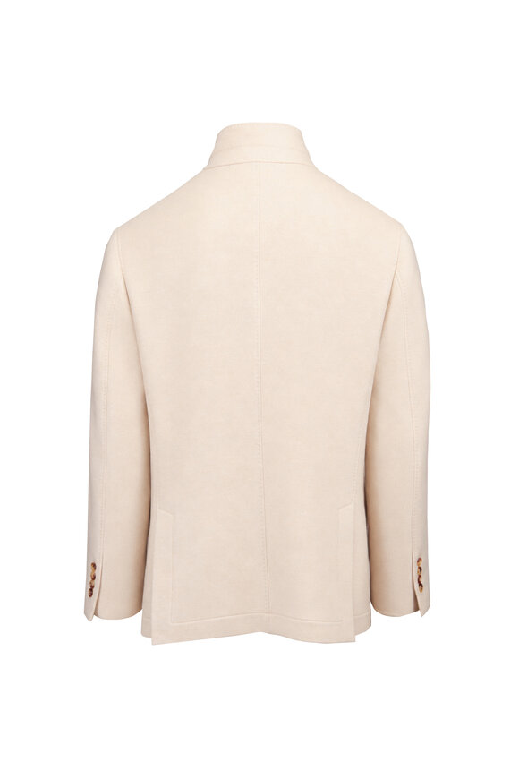 Brunello Cucinelli Oat Cashmere Coat - view 2