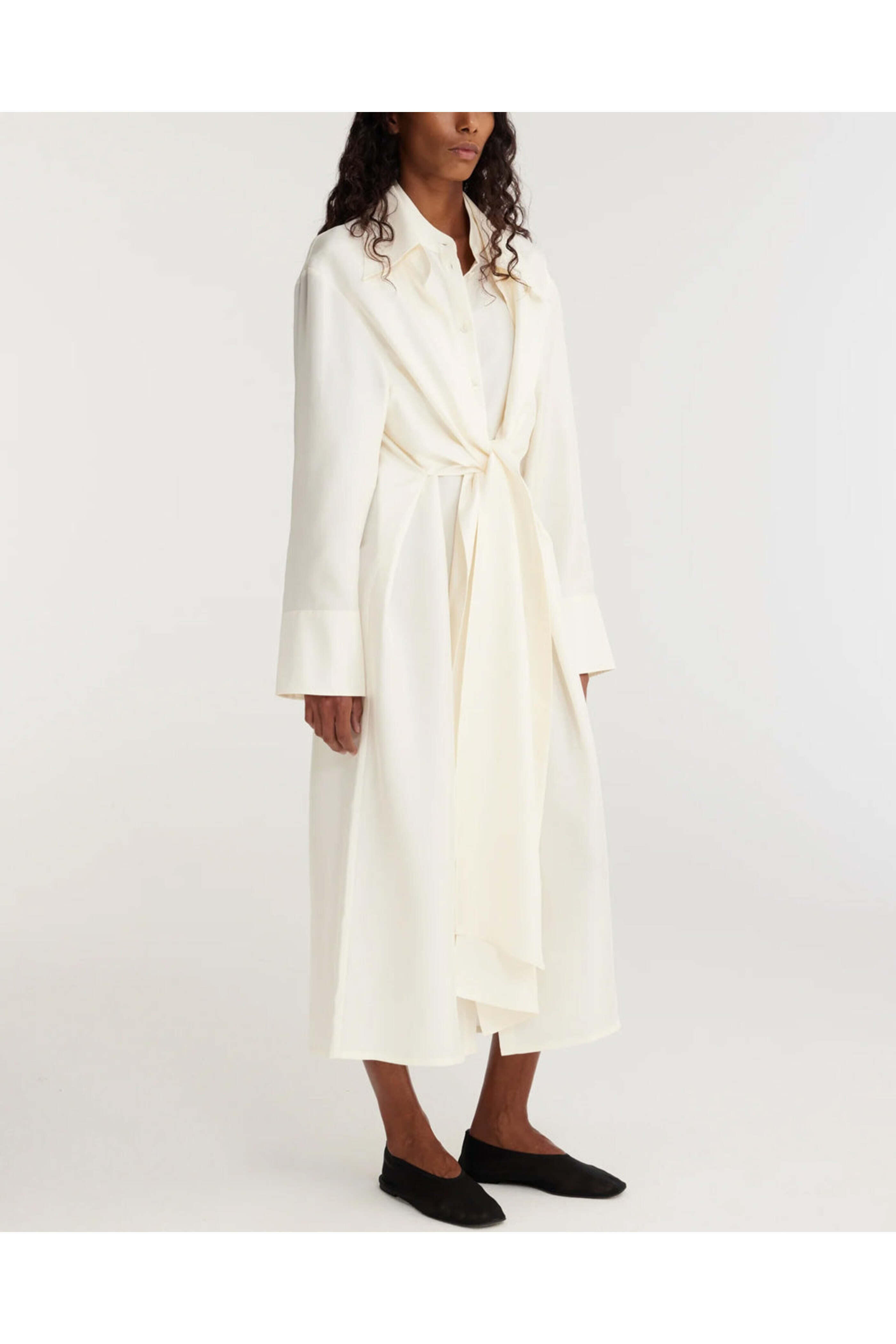 Rohe Frames - Cream Layered Silk Dress