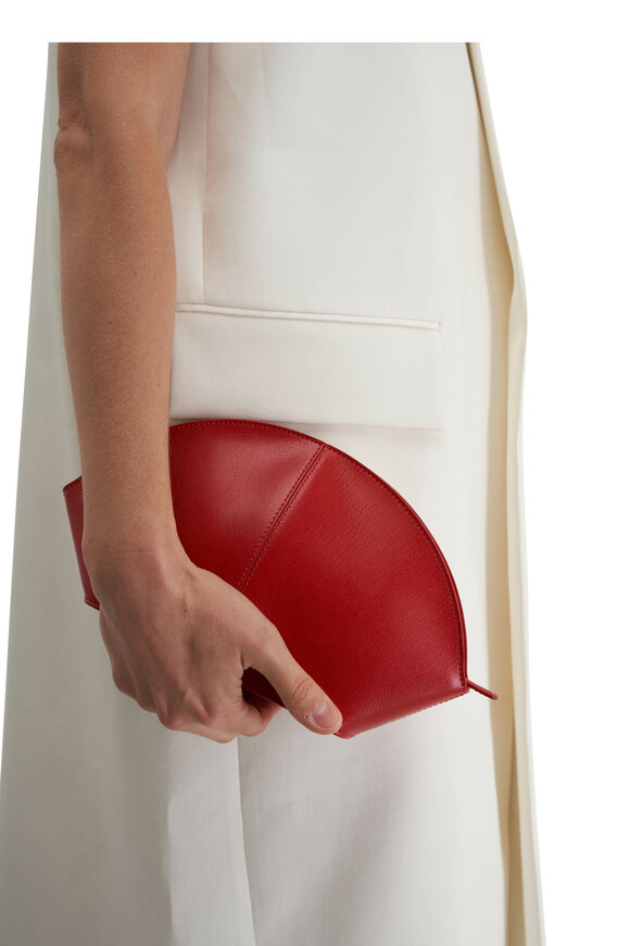 The Row - Mel Ruby Leather Clutch