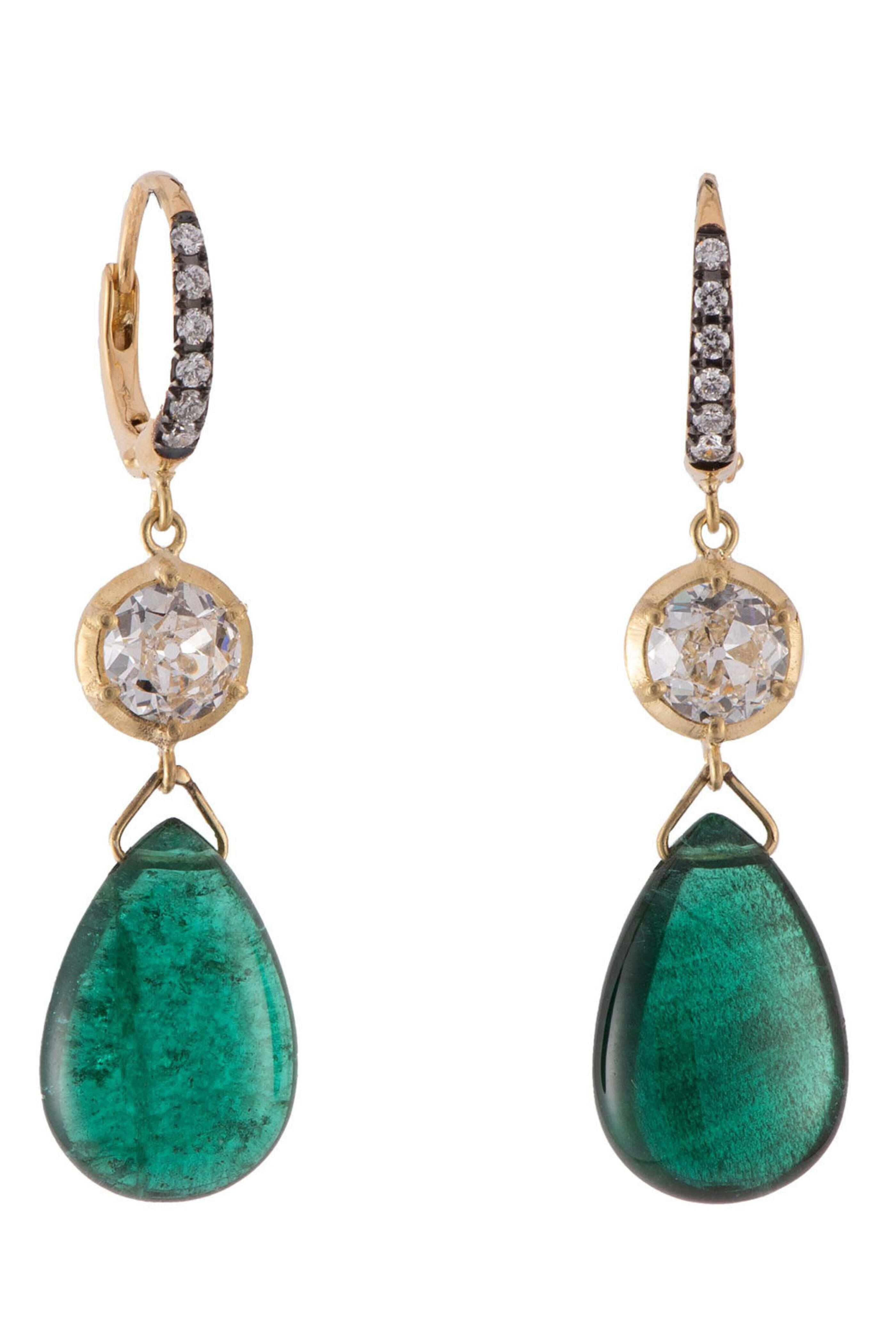 Sylva & Cie - Zambian Emerald Earrings | Mitchell Stores
