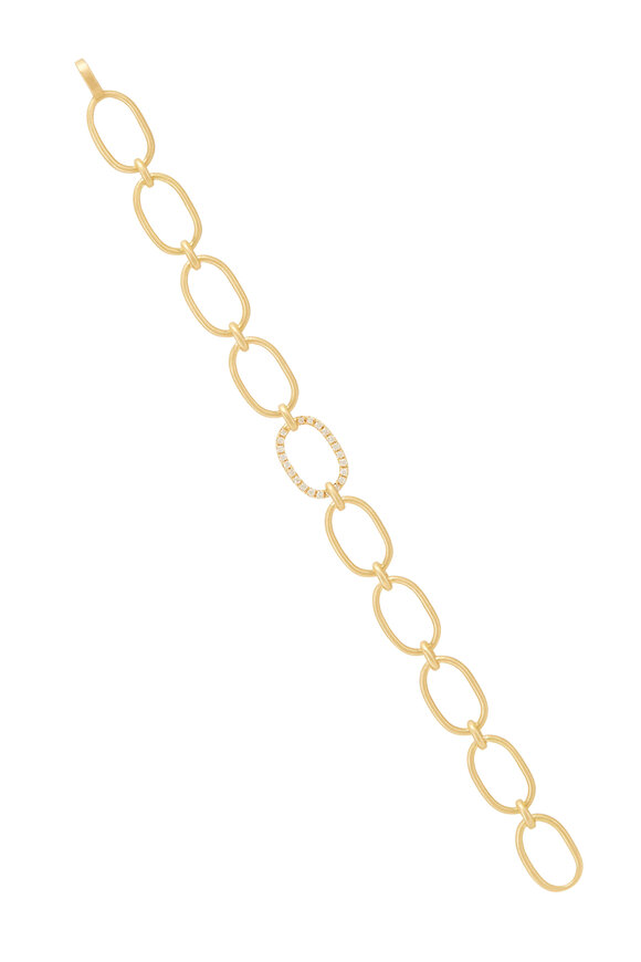 Irene Neuwirth  Large Oval Diamond Link Bracelet