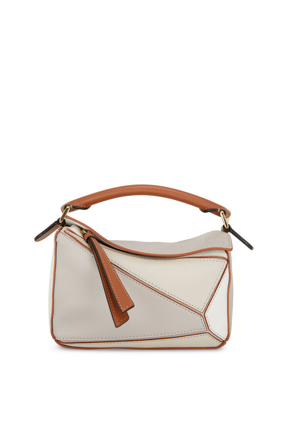 Loewe - Puzzle Soft White Leather Mini Bag