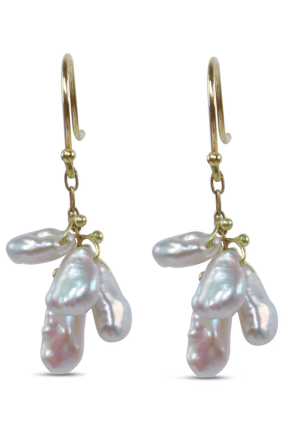 Ten Thousand Things Keshi Pearl Cluster Earrings