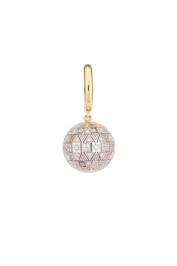 Harwell Godfrey Disco Ball Huggie Earrings - view 2
