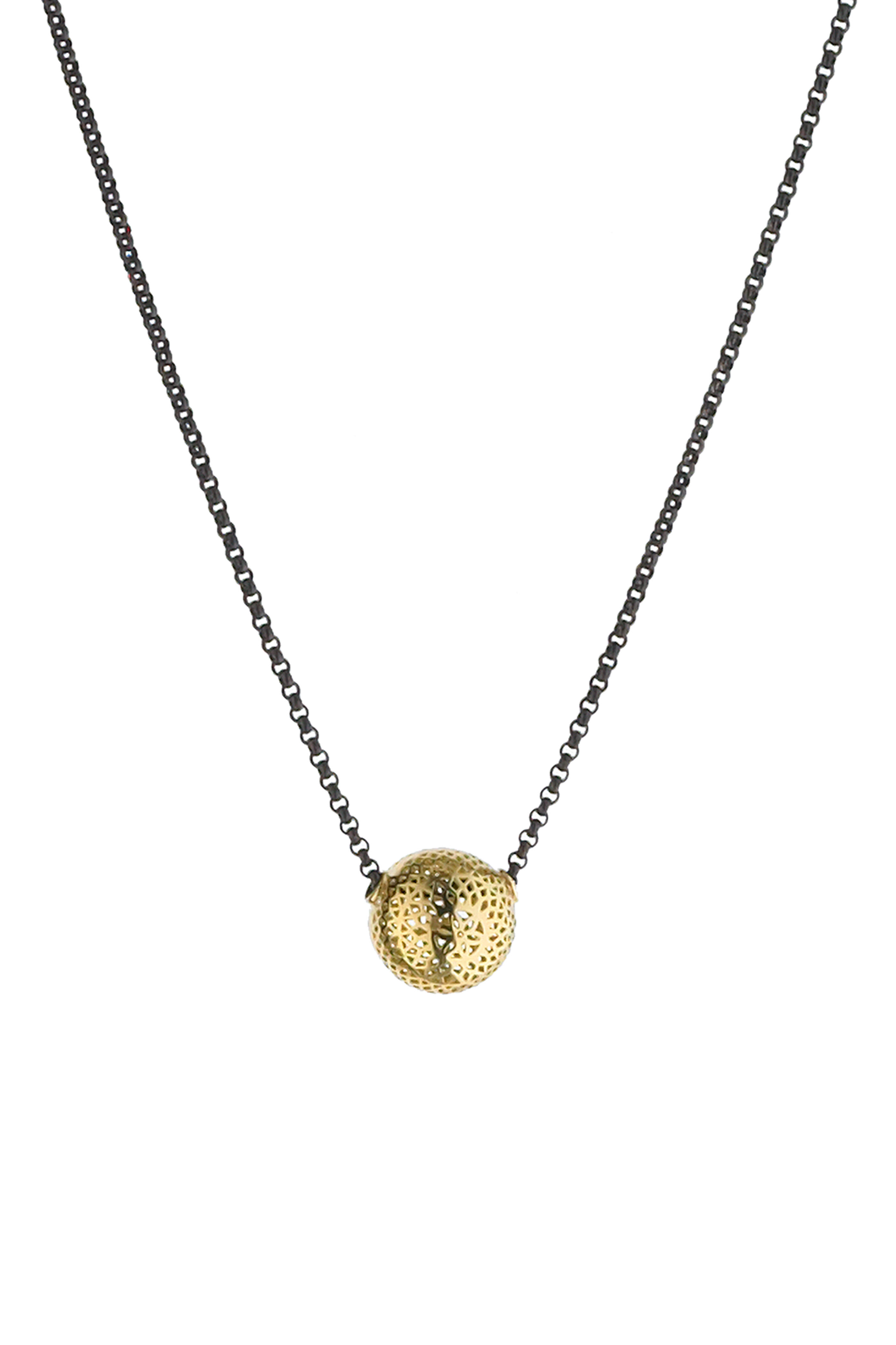 Ray Griffiths - 18K Gold & Oxidized Sterling Silver Necklace