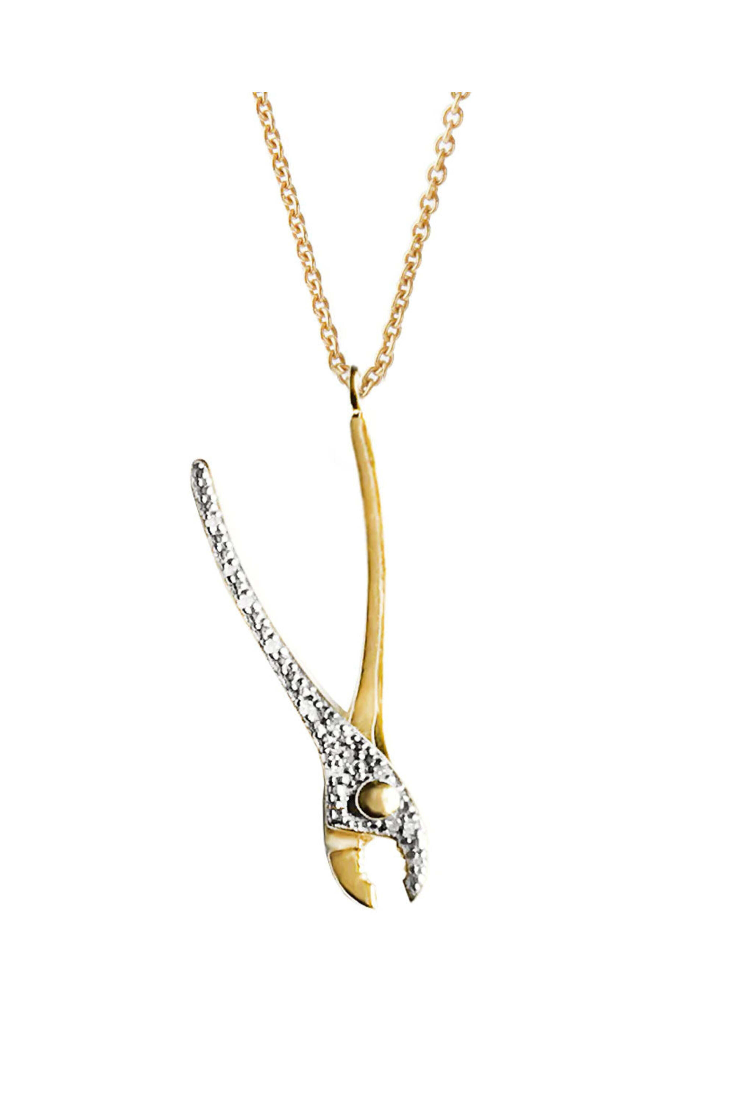 Pavé The Way Jewelry - Get A Grip Pliers Necklace