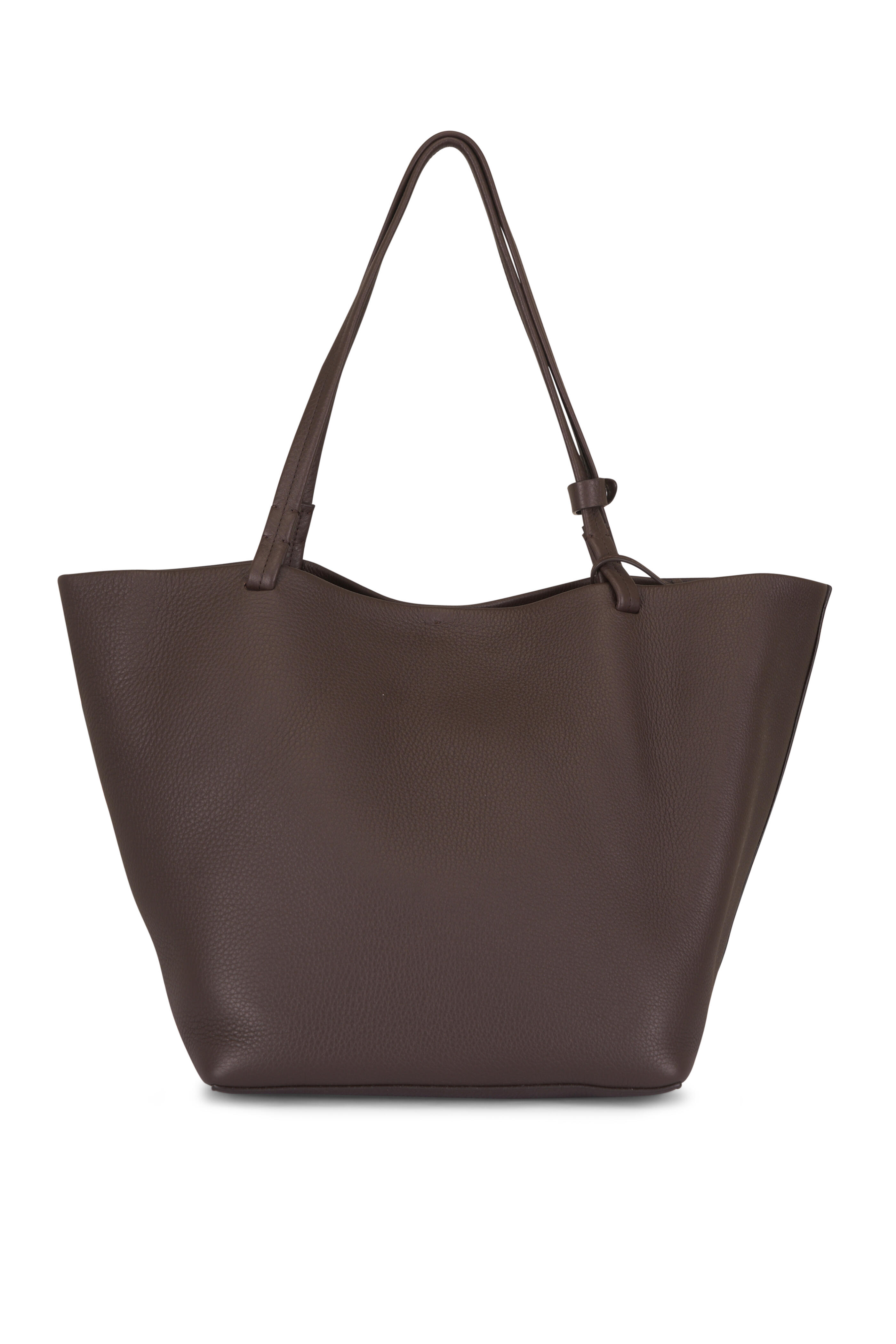 The Row - Park Three Deep Brown Leather Tote - view 2