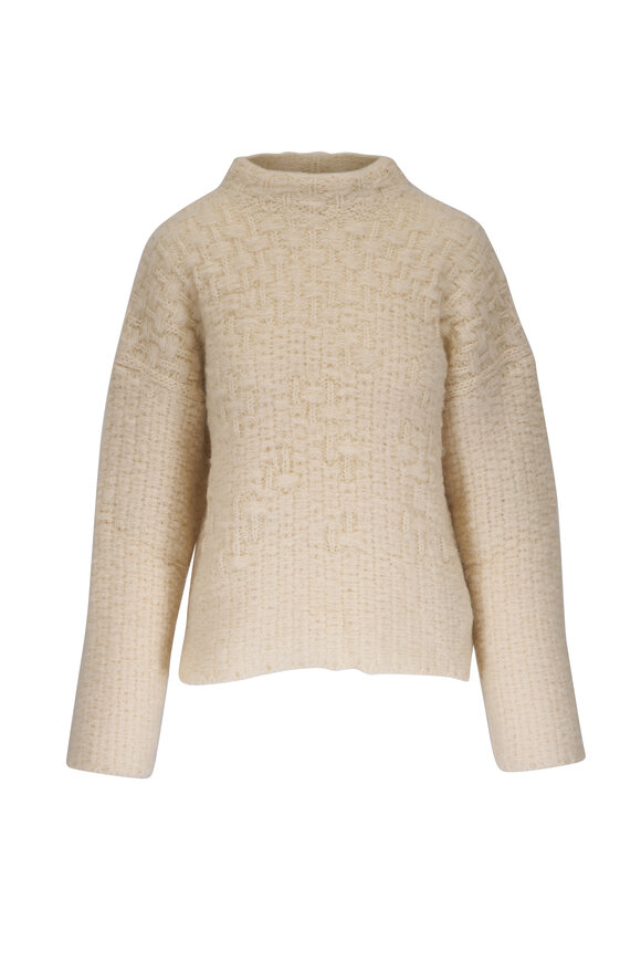 Jil Sander - Chalk Chunky Mohair & Alpaca Knit Pullover Sweater