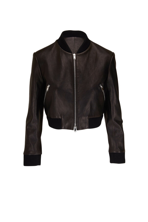 Khaite - Otten Black Leather Jacket