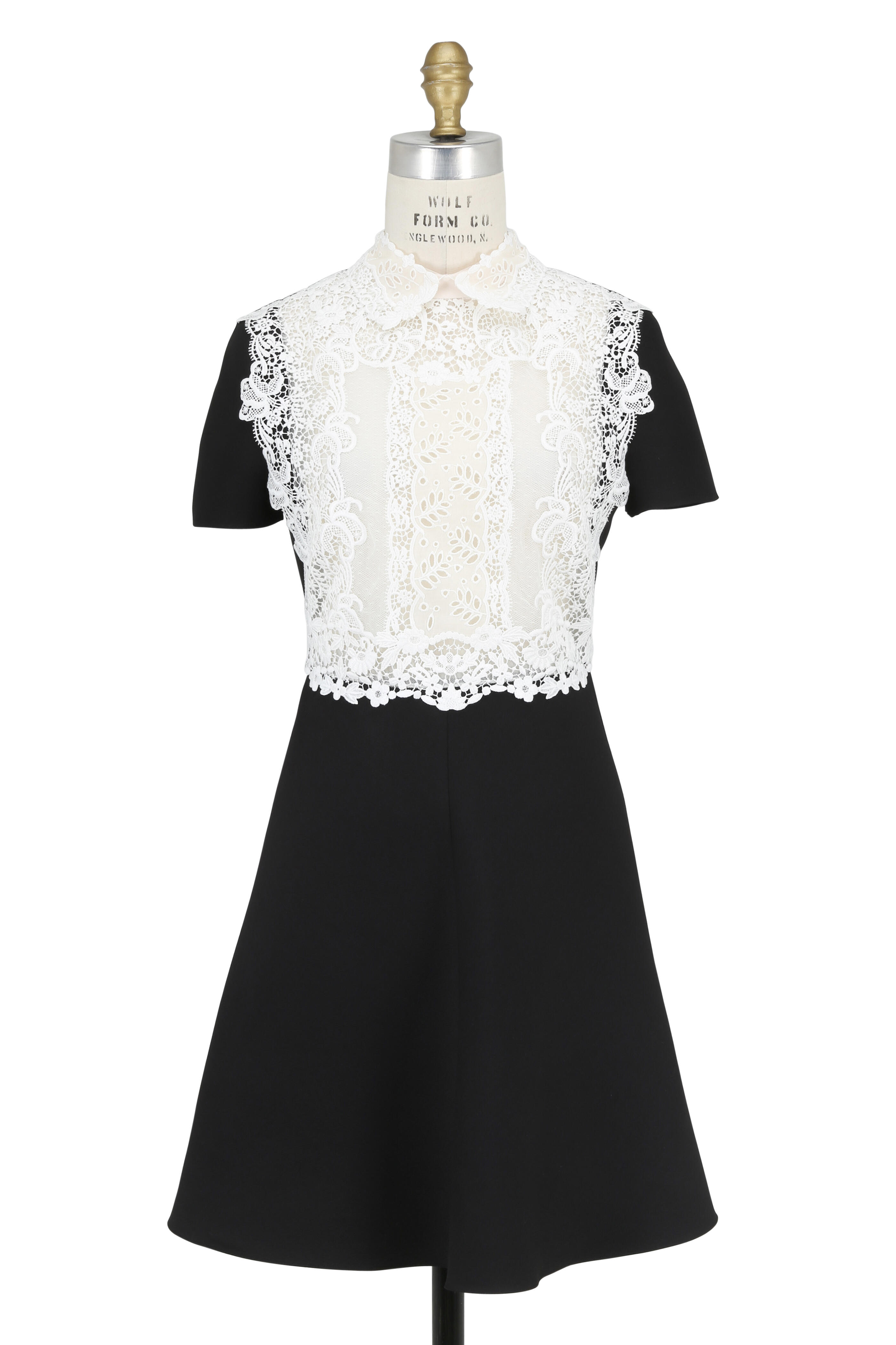 Haiku blod Tillid Valentino - Black & White Lace Top Dress | Mitchell Stores