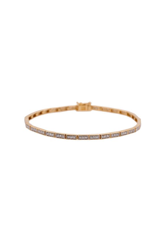 Bridget King 14k Yellow Gold Diamond Serpent Bracelet - view 1