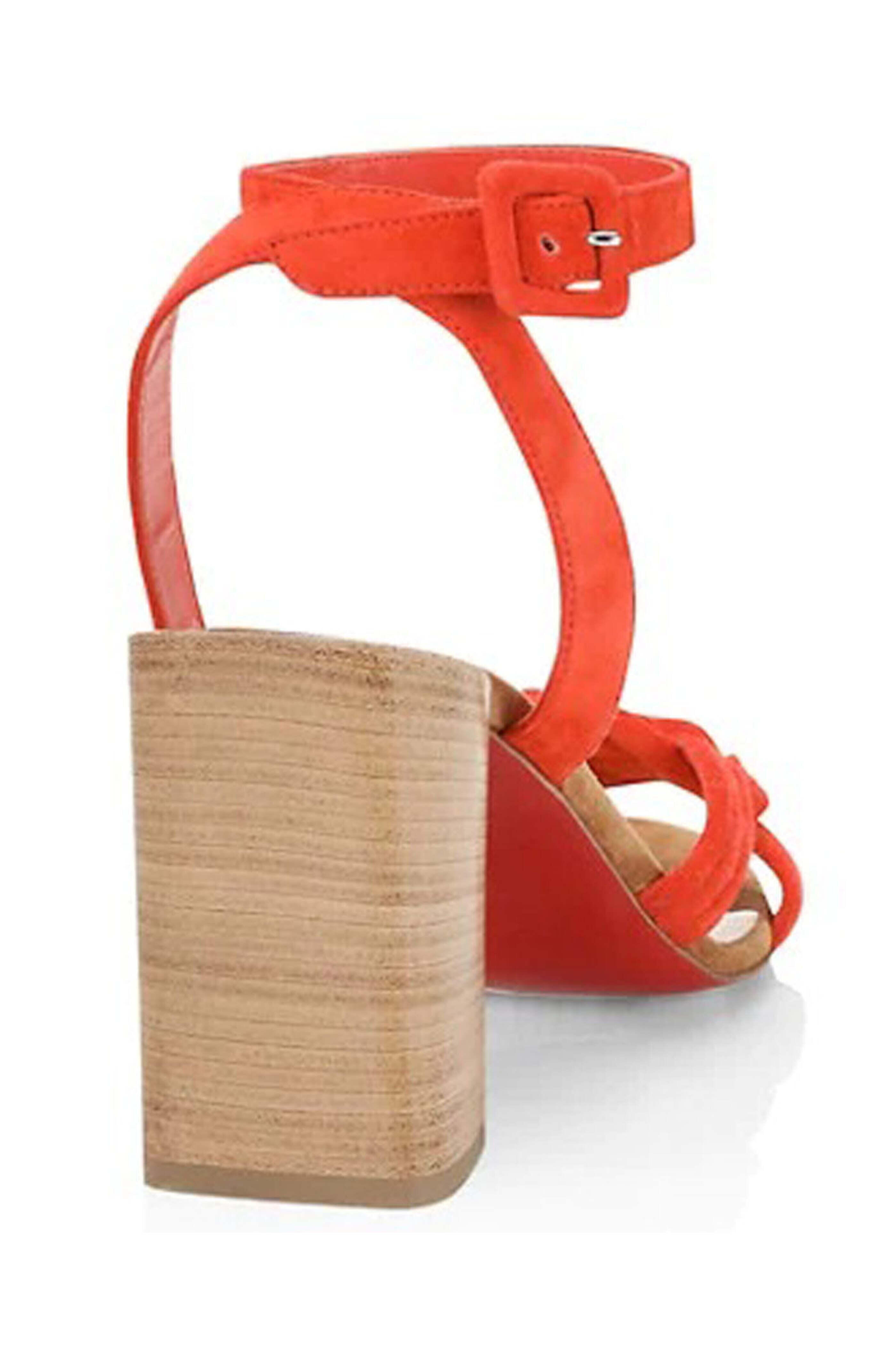 Christian Louboutin - Ella Suede Sandal in Coral