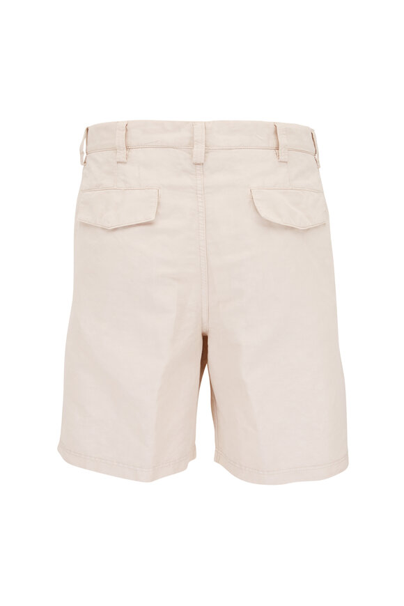 Brunello Cucinelli - Stone Cotton & Linen Painter Shorts