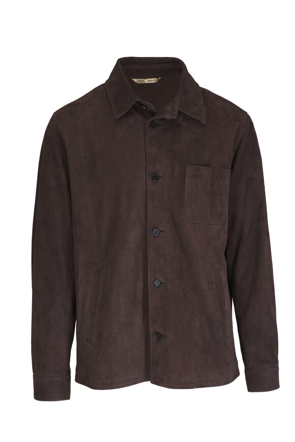 Maurizio Baldassari - Classic Brown Suede Overshirt