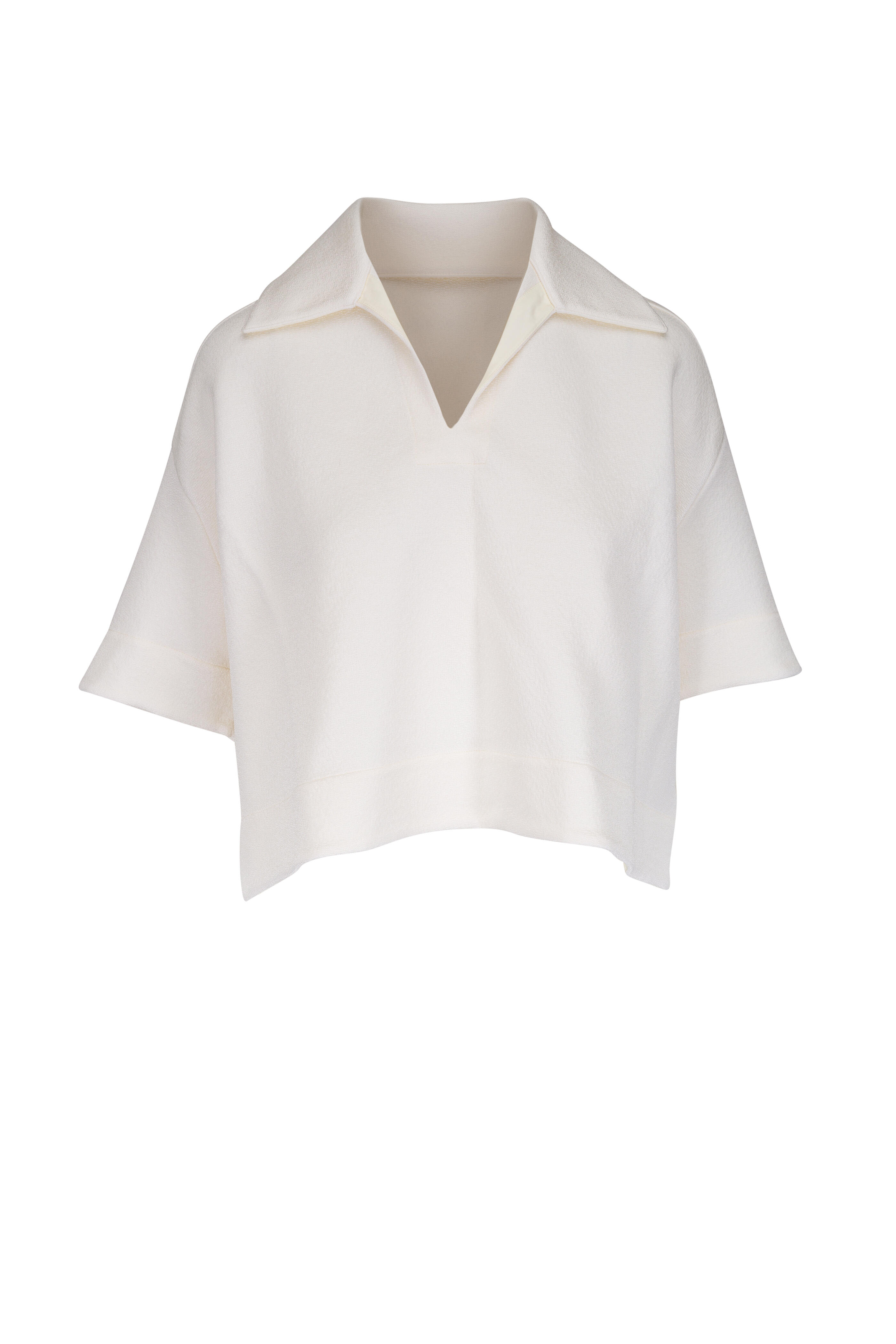 Jil Sander - Latte Short Sleeve Boxy Polo