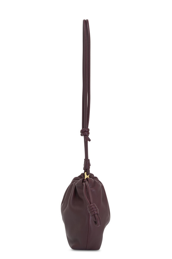 Loewe - Mini Flamenco Dark Burgundy Leather Chain Bag