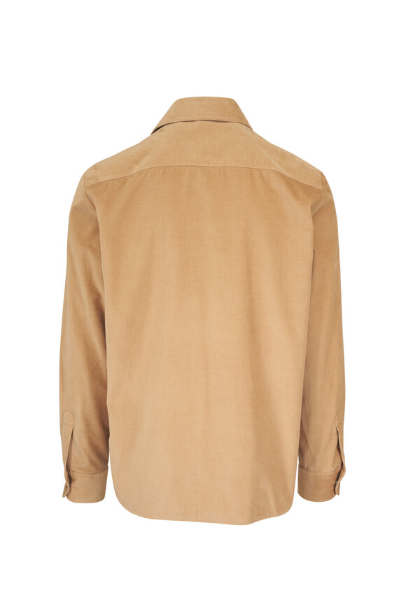 Moncler Tan Soft Corduroy Shirt - view 2