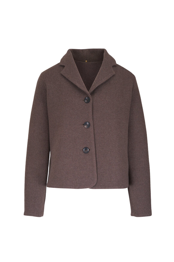 Peter Cohen Book Dark Brown Double Faced Cashmere Jacket - view 1