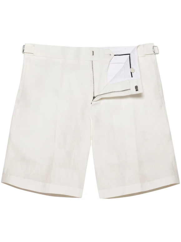 Orlebar Brown Norwich White Linen Shorts - view 6