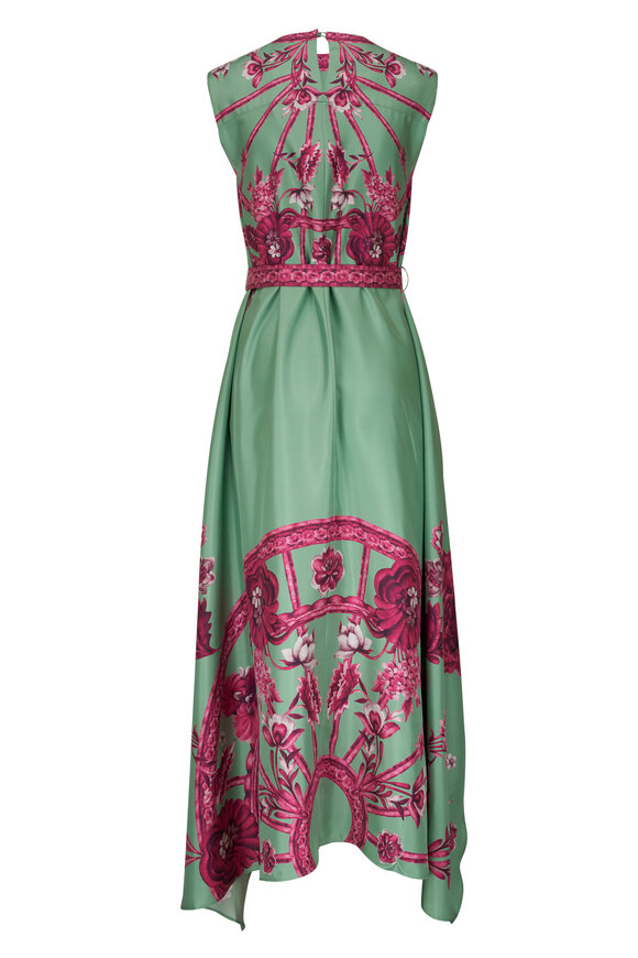 La Double J - San Carlo Zodiac Placée Acquamarine Maxi Dress 