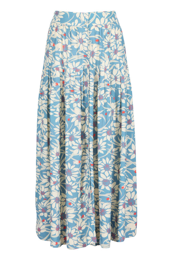 The Great Highland Blue Scattered Bloom Skirt