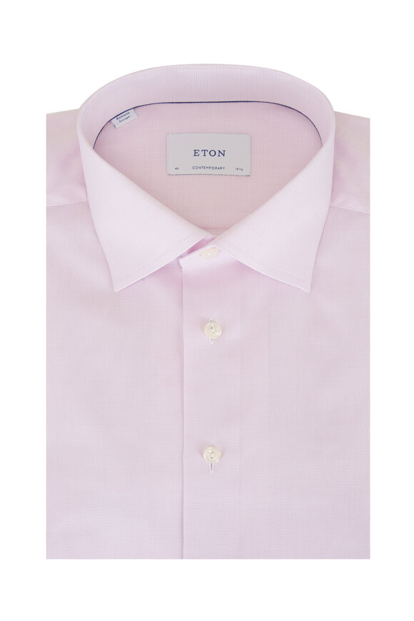 Eton Pink Cotton Dress Shirt - view 1