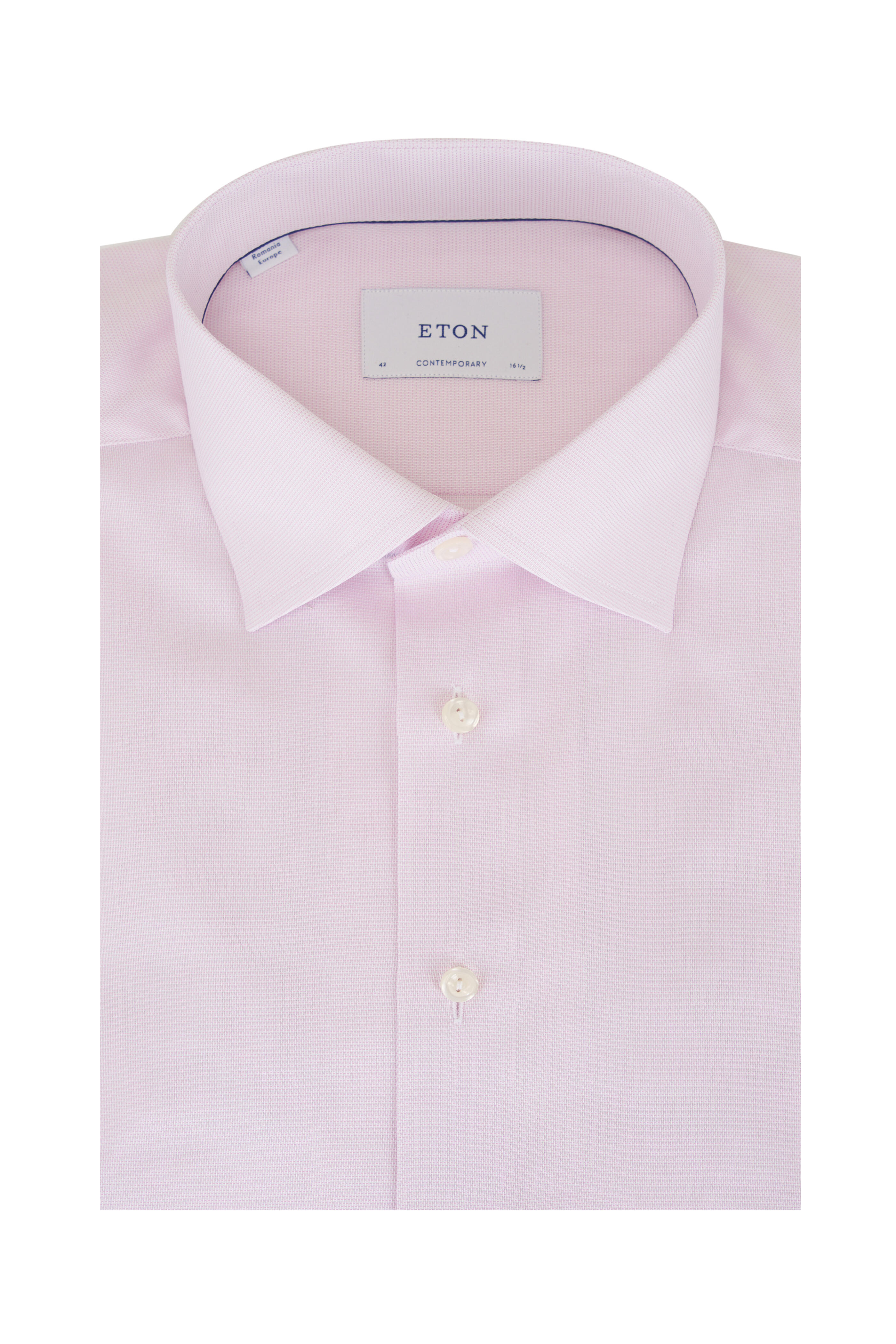 Eton - Pink Cotton Dress Shirt - view 1