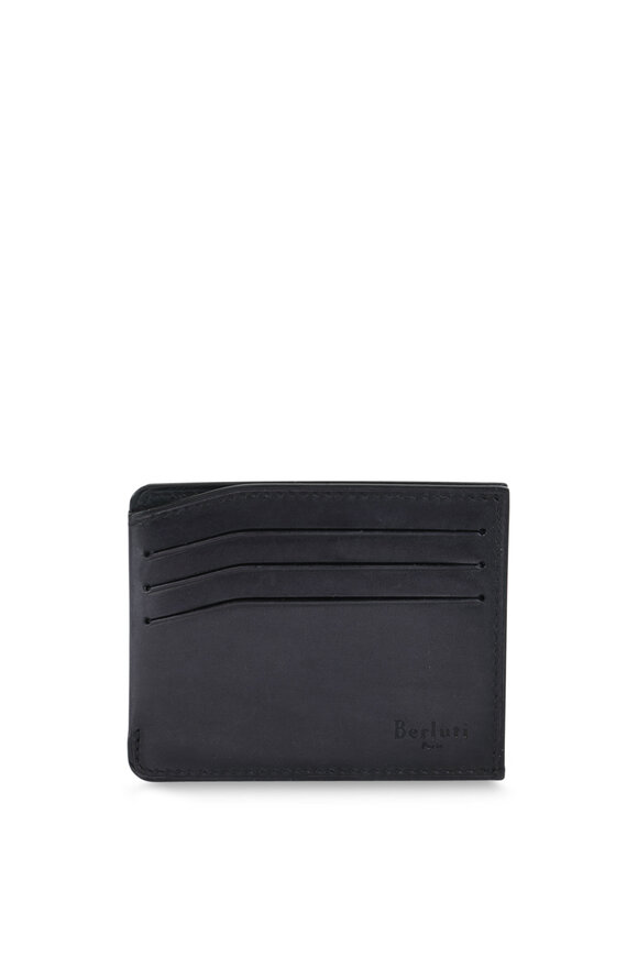 Berluti - Bambou Deep Black Leather Card Holder 
