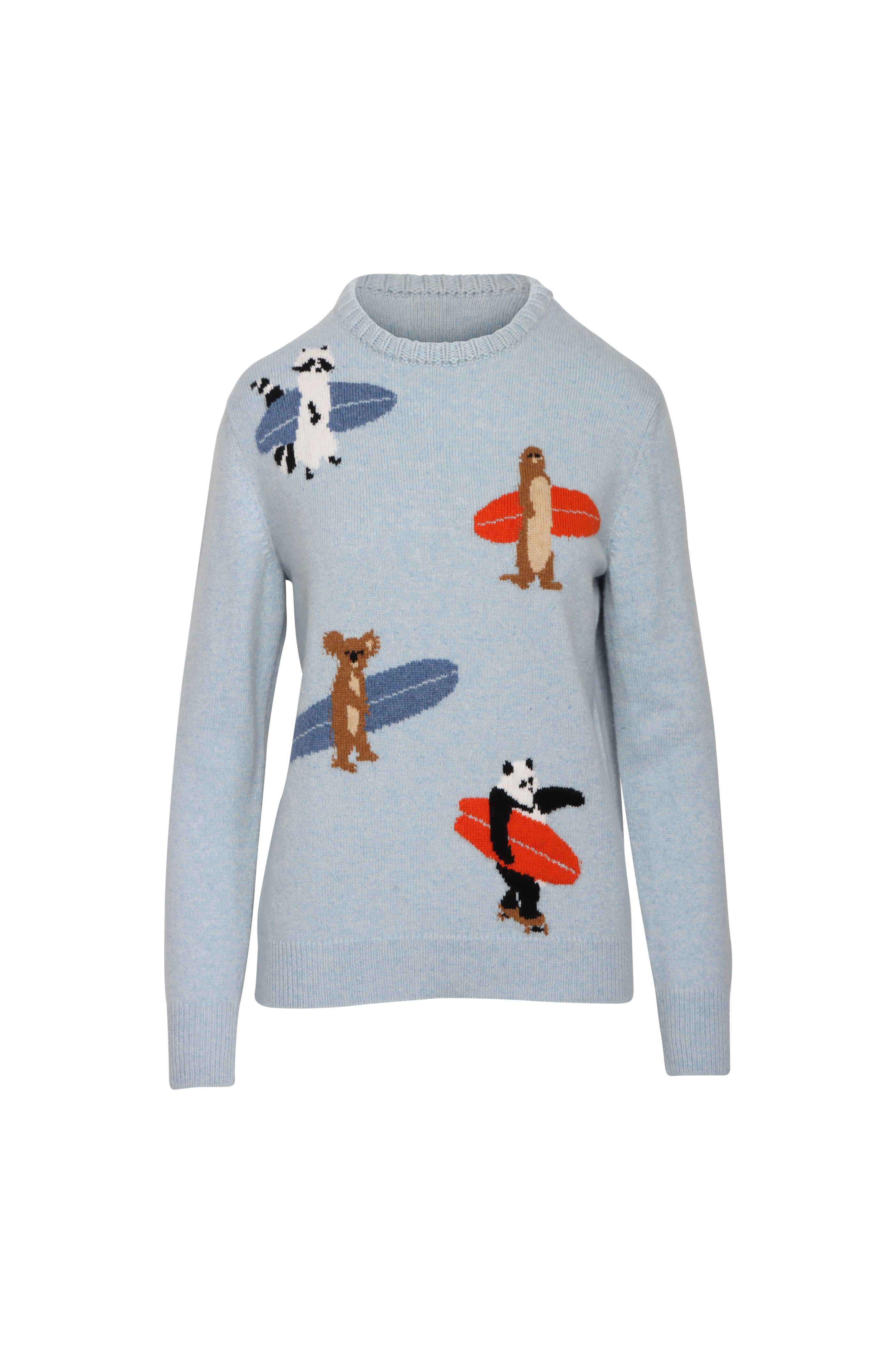 Harden - Blue Animals Surfing Crewneck Sweater