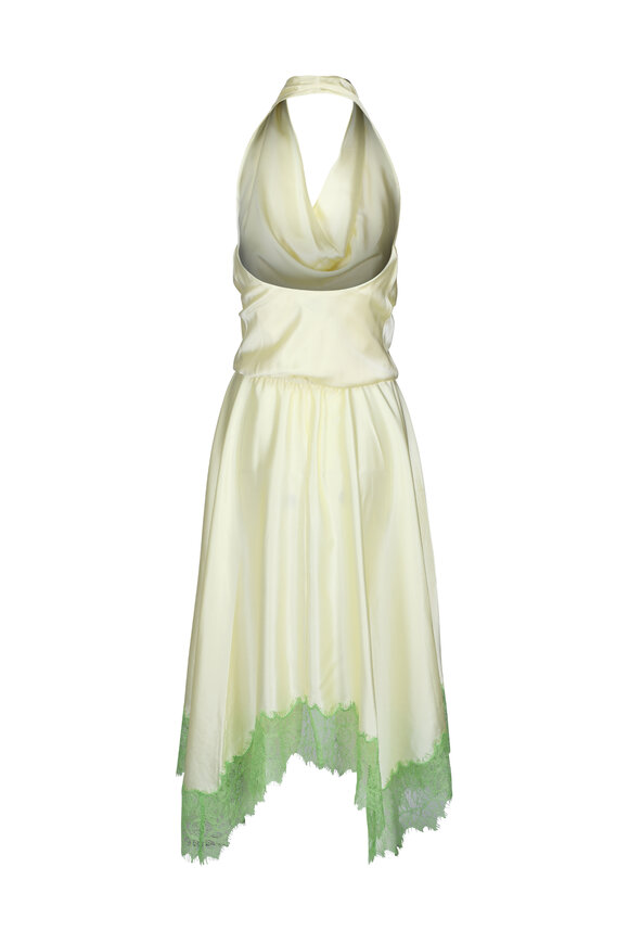 halter wrap dress Cipriana Backless Halter Maxi Dress Floral Pink